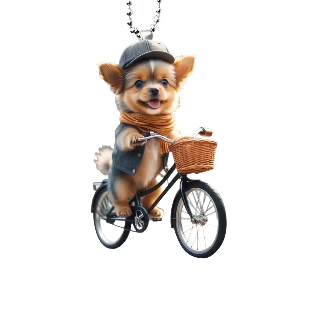 Colorful Dog Shape Hanging Backpack Car Pendant Home Decoration Cute Car Ornaments