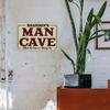 Custom Name Man Cave Metal Wall Sign 12x8 Inch Unique Gift for Men Dad