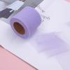 10 yards Rotolo di nastro di organza di colore pieno con bordo ondulato a coda di pesce per bouquet di fiori, regali, confezioni, decorazioni per feste di nozze