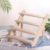 Table Display Stand Solid Wood Matt Wooden Kitchen Organizer Spice Condiment Holder Large Space Anti-slip Storage Stand Vintage