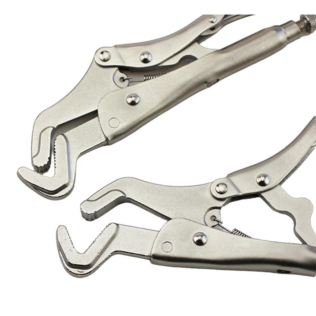 Grip Pliers Solid Pipe Clip Repair Welding Pliers Adjustable Jaw Grips Pliers Curved Jaw Locking Pliers for Industries