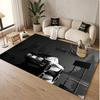 Car Racing Theme Soft Crystal Velvet Rug Custom Name & Text Print Non Slip Floor Rug for Bedroom Living Room