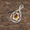 Citrine Gemstone Pendant Jewelry, Handmade Gorgeous Silver Pendant , 925 Sterling Silver Jewelry For Wedding Gift