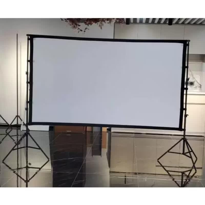 100-inch Outdoor Portable Projector Screen with Stand