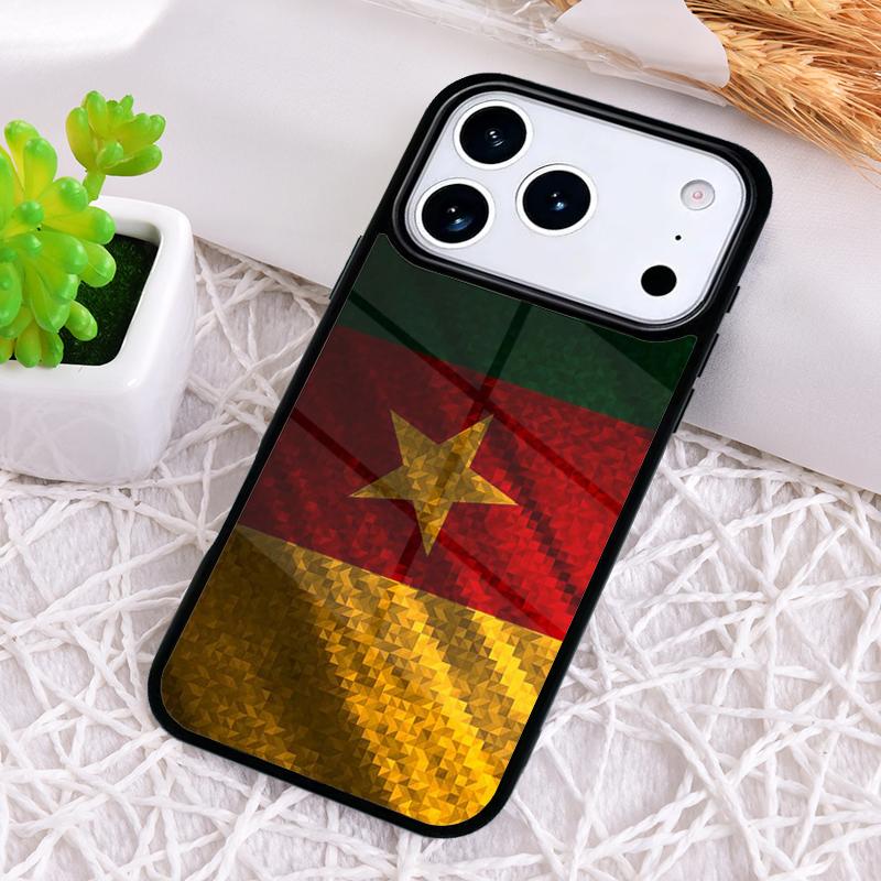 Cameroon National Flag Phone Case for iPhone 17 Air 16 15 11 12 14 13 Pro Max Shockproof Cover