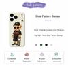 For iPhone 17 Pro Case Cool Bear Pattern Printing Straight Edge TPU Phone Back Cover