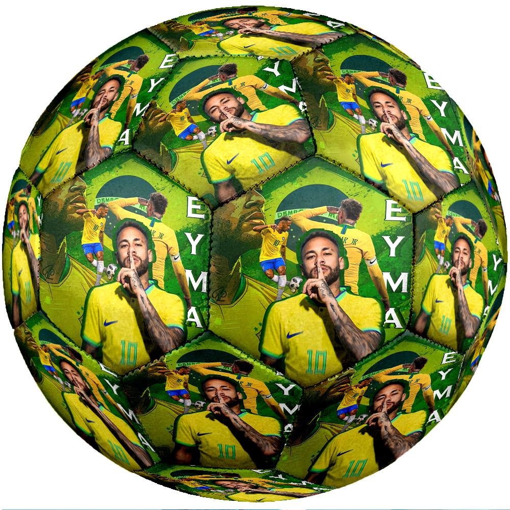 Brazil National Football Team Theme Soccer Ball Size 5 Soccer Ball Soft Touch Professional Training Football for Outdoor Sports
