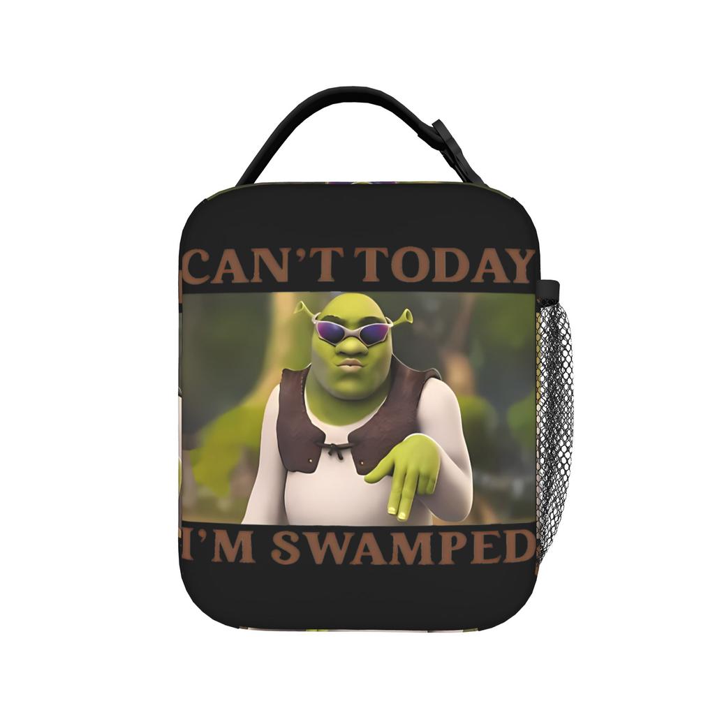 Shreks Can't Today I'm Swamped Insulated Lunch Bag Thermal Bag Reusable,Meal Container Leakproof Lunch Box Tote Food Bag