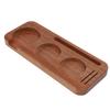Tamping Station for 51mm Portafilter Walnut Wood Coffee Tamper Storage Holder Stand for Home Cafe