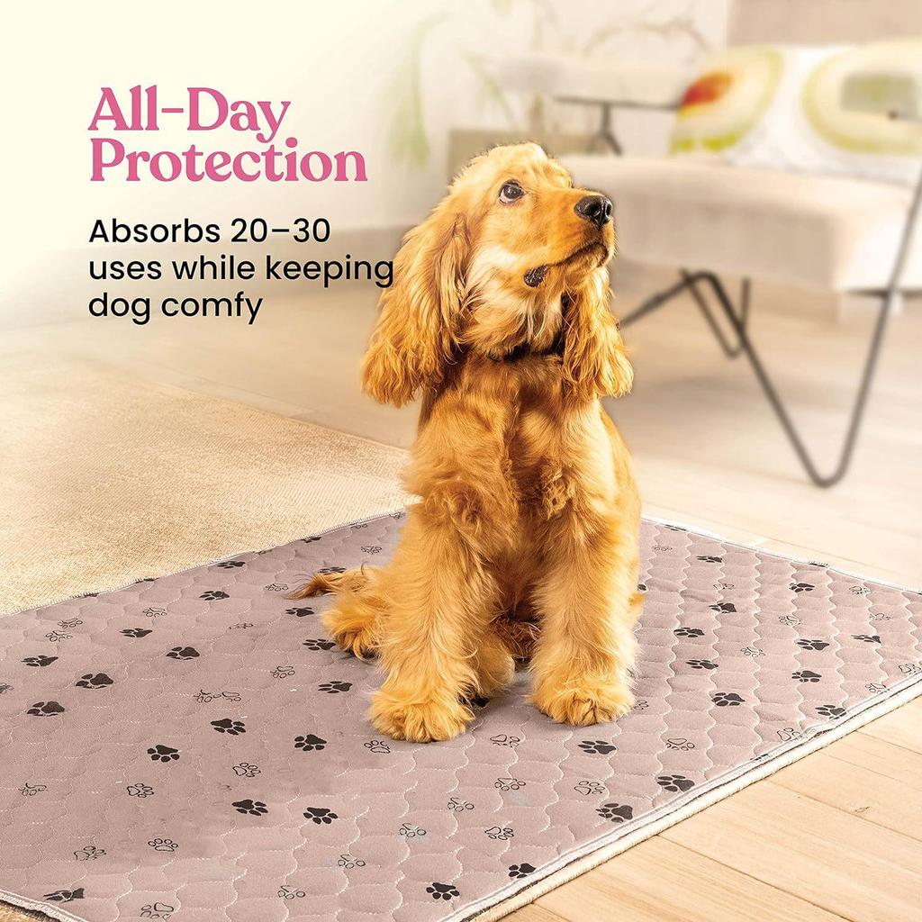 Washable Quilted Pet Pee Pads - Absorbent, Non-slip Sleeping Mats for Dogs & Cats.