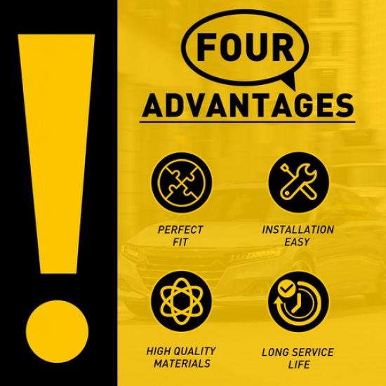 2Pcs Hood Hinge Set For 2018- Honda Accord Sedan HO1236160 HO1236159 EOOK