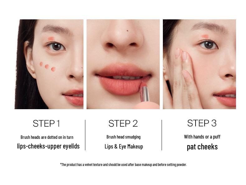 Joocyee Yeast Color Velvet Mist Multi-Use Lip & Blush Cream - Nude Lip Mud 2.0.