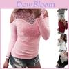 Elegante Collezione Primavera Sexy Pizzo Taglio Spalla Cotone T-shirt Top In Grigio Rosa Bianco E Nero