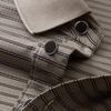 FIRS Men's Breathable Striped Business Casual Polo Shirt