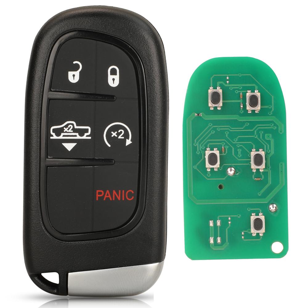 Jingyuqin GQ4-54T ID46 Remote Pickup Car Key For Dodge Ram 1500 2500 3500 2014 2015 2016 2017 2018 Keyless FOB 433Mhz 2/3/4/5 BT