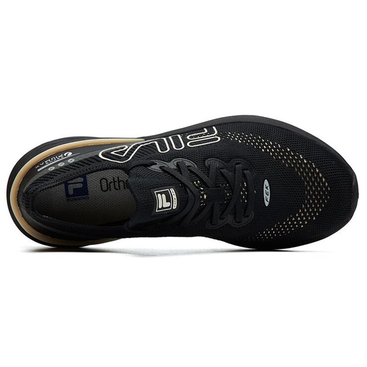FILA Athletics Vola 200 Sport Simple Fabric Low-Top Marathon Running Shoes Women sneaker Black A12W112202FBK