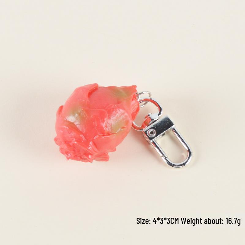 Erdbeere Obst & Gemüse Schlüsselanhänger Anhänger - Niedliches Kreatives Spielzeug & Studentengeschenk