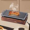 Pan Barbecue Grill Cookware Practical Aluminum Alloy Outdoor Grilling Griddle for Travel