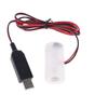 AM2 LR14 C Battery Eliminator USB Power Supply Cable Replace 1 To 4pc 3 4.5 6V LR14 C Battery For Electric Toy Clock