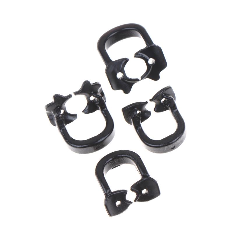 4 szt./pudełko Klamry do koferdamu stomatologicznego Klipsy do bariery gumowej Materiał żywiczny Do laboratorium dentystycznego Narzędzia dentystyczne