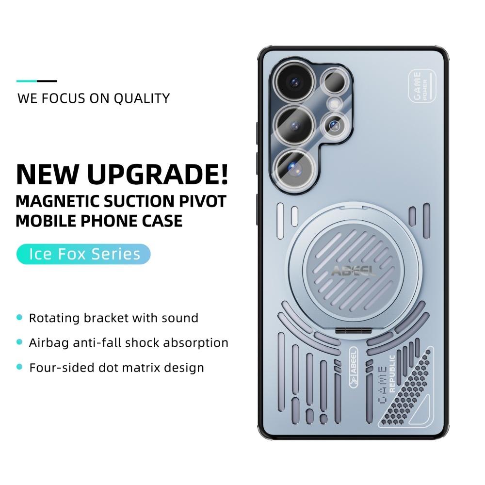 Brouillard Glacé Alliage d'Aluminium Creux Dissipation Thermique Pour Coque Magsafe Pour Samsung S26 Ultra S25 Plus Support Rotatif à 360° Housse Arrière de Protection