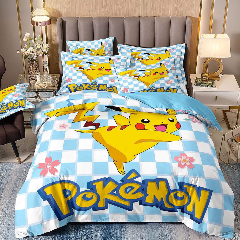 3D Printed Quilt Cover Three-Piece Set Four-Piece Set Children'S Cartoon Duvet Cover