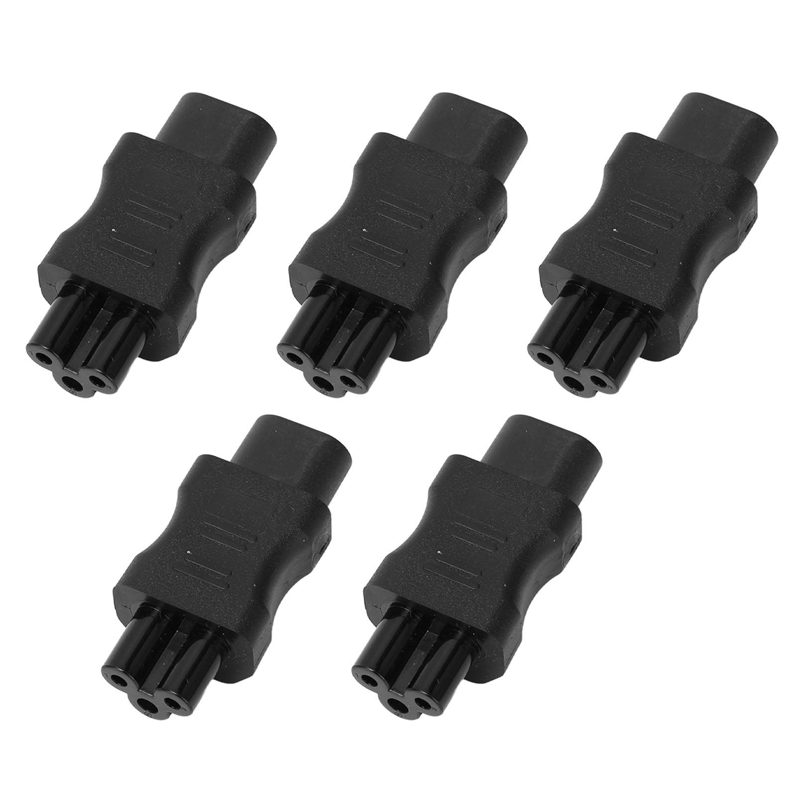

5Pcs IEC320 C8 to IEC320 C5 Adapter Computer Power Converter 10A 2.5A 250V 2500W for PDU PC
