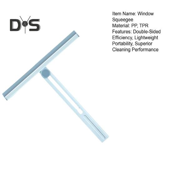 Window Squeegee Double-Sided Design Glass Doors Water Wiper Excellent Cleaning Power Window Cleaner Tool