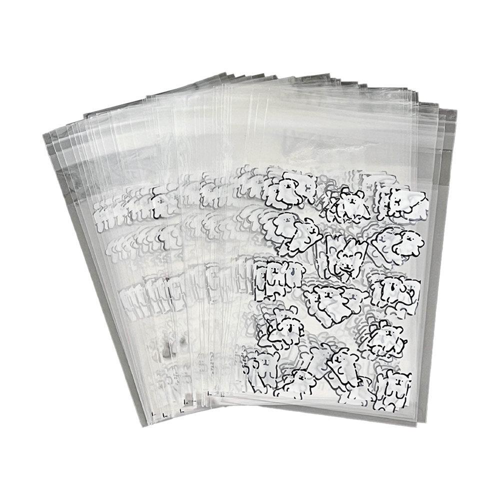 

50 шт. Прозрачный самоклеящийся пакет с милым питомцем Idol 3-дюймовая фотокарточка DIY Декор Упаковка Карманный подарочный пакет Kawaii