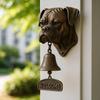 Cute Dog-Shaped Doorbell Pug Outdoor Patio Garden Welcome Door Hanging Decoration Front Door Cast Iron Wind Chimes Dinner Bell