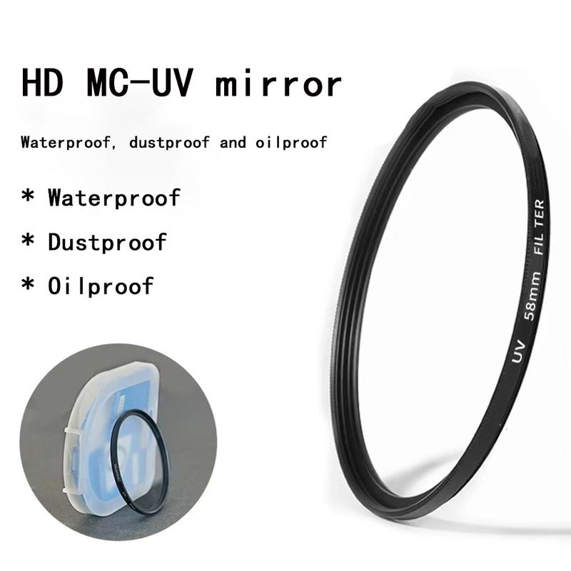 ERIKOLE Universal HD UV Lens Filter - 37 40.5 43 46 49 52 55 58 62 67 72 77 82 mm for DSLR SLR Camera UV Protector Filter