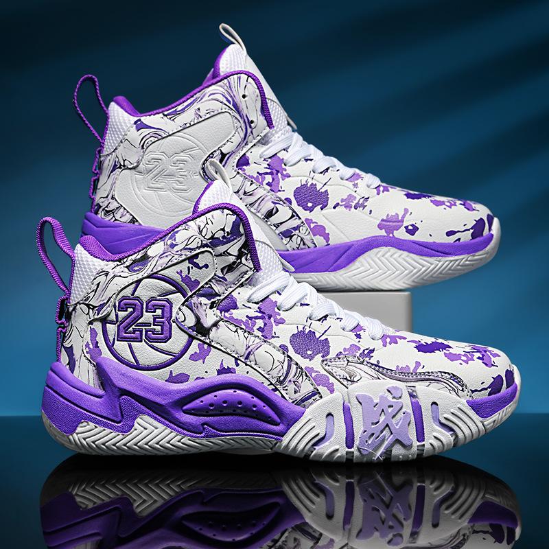 6 Children's primary and secondary school students 7 Basketball shoes 8 Boys 9 High-top sports shoes Cement actual combat 15-year-old youth sneakers