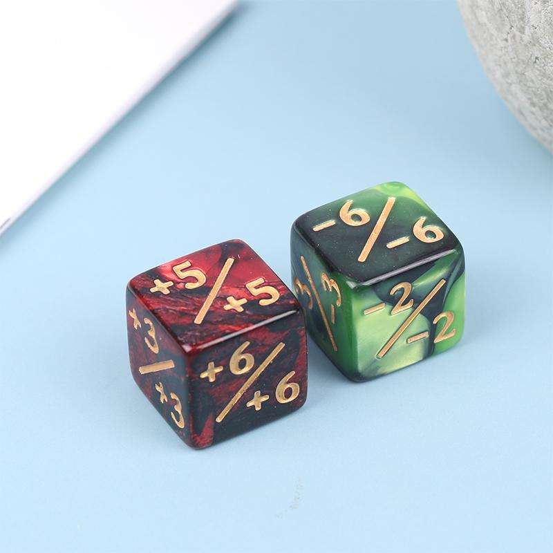 1 Stk. 16 mm 6-seitige Würfelzähler +1/-1 Würfel Kinderspielzeug Zählwürfel für Spiel