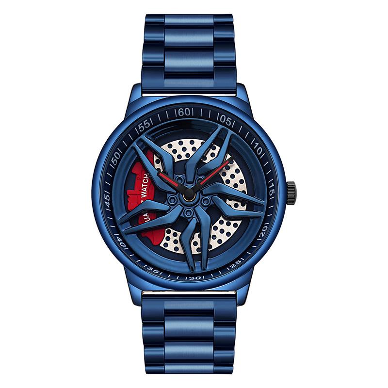 UTHAI L72 Watch For Men Cool Wheel Watch Luxury High Quality Male s Quartz Watches Hollow out 360 ° Rotary Dial Waterproof Clock