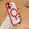 For IPhone 16 Promax Transparent Magnetic Phone Case for Apple 17 Magsafe Anti Drop Protective Case Simple