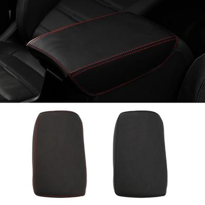 Car Interior Microfiber Leather Center Control Armrest Box Cover Trim For Honda CRV 2017 2018