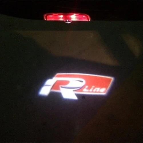 2026 Hot VOLKSWAGEN 4Pcs Car LED logo door projection welcome light For VW R Golf 5 6 7 GTI GTD GTE 7N Touran CC Passat B6 B7 B8