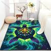 Fantasy Ocean Turtle Print Carpet for Bedroom Living Room Bedside Sofa Floor Mat Modern Home Decor Area Rug Machine Wash