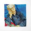 Luxury Brand Women Fashion Oil Painting Scarf  Silk Shawls Scarves Summer Lady Bandanas Foulard Hijab Scarfs For Ladies