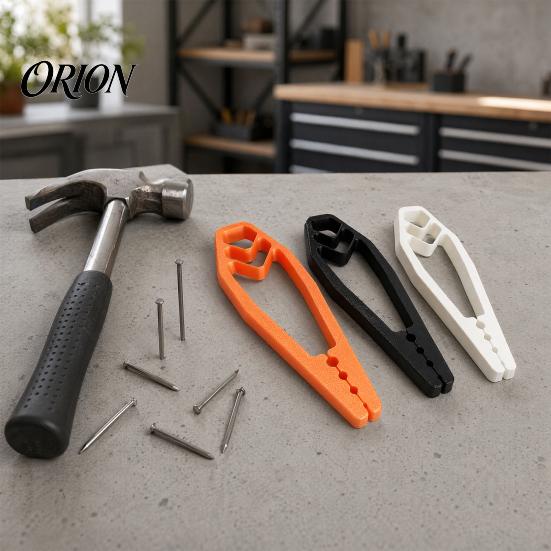 3D Printed Nail Tool Holder Pliers for Hammering, Portable Fixing Handheld Fixer Positioning Tools, Keep Fingers Safe in Woodworking & Repair