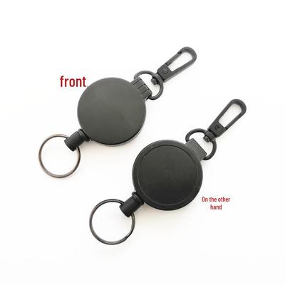 Anti-Theft Retractable Stainless Steel Keychain with Wire Rope