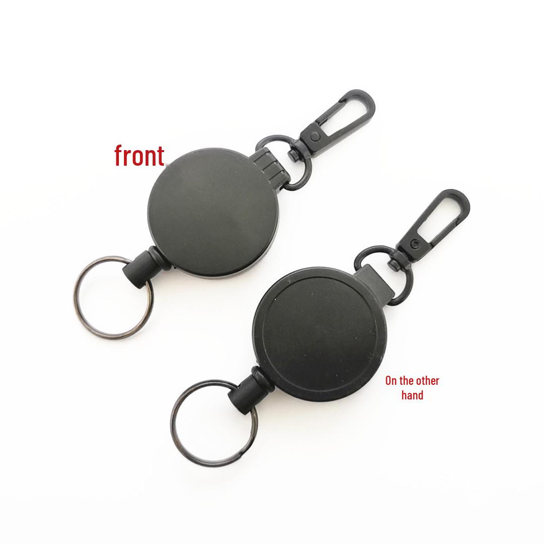 Anti-Theft Retractable Stainless Steel Keychain with Wire Rope 1