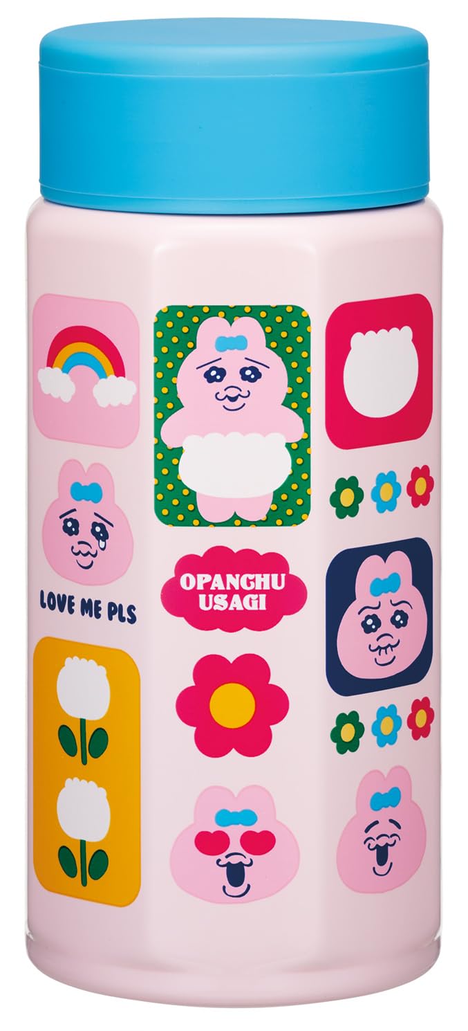 Skater Octagonal Stainless Steel Mug Water Rabbit Bottle, 350ml, Insulated, Insulated, Design, STO4-A