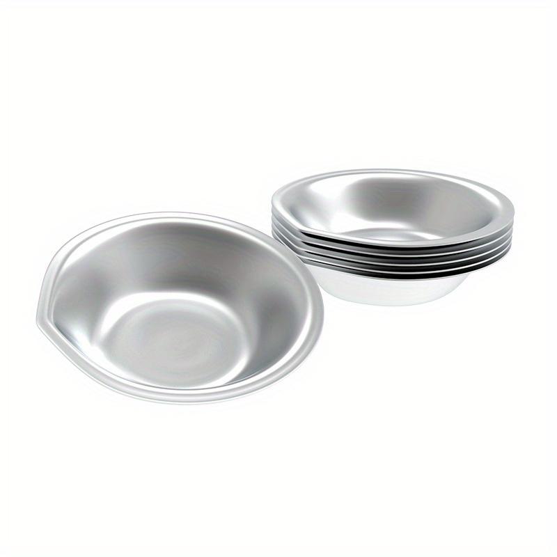 6pcs Stainless Steel Color Palette Trays for Mixing Paint, Watercolor Coloring Tools, Color Palettes