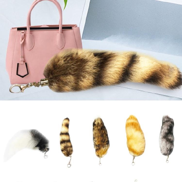 Plush Tail Charm Key Holder Keyring Pendant Decorations Purse Bag Charm