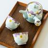 Yutian Shao Hand-painted Purple Cherry Blossom Tea Pot Tea Cup Japanese Side Handle Pot Kung Fu Tea Set