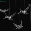 Clear Acrylic Hummingbird Ornaments, Hanging Crystal Bird Decor for Wedding, Party & Window Display