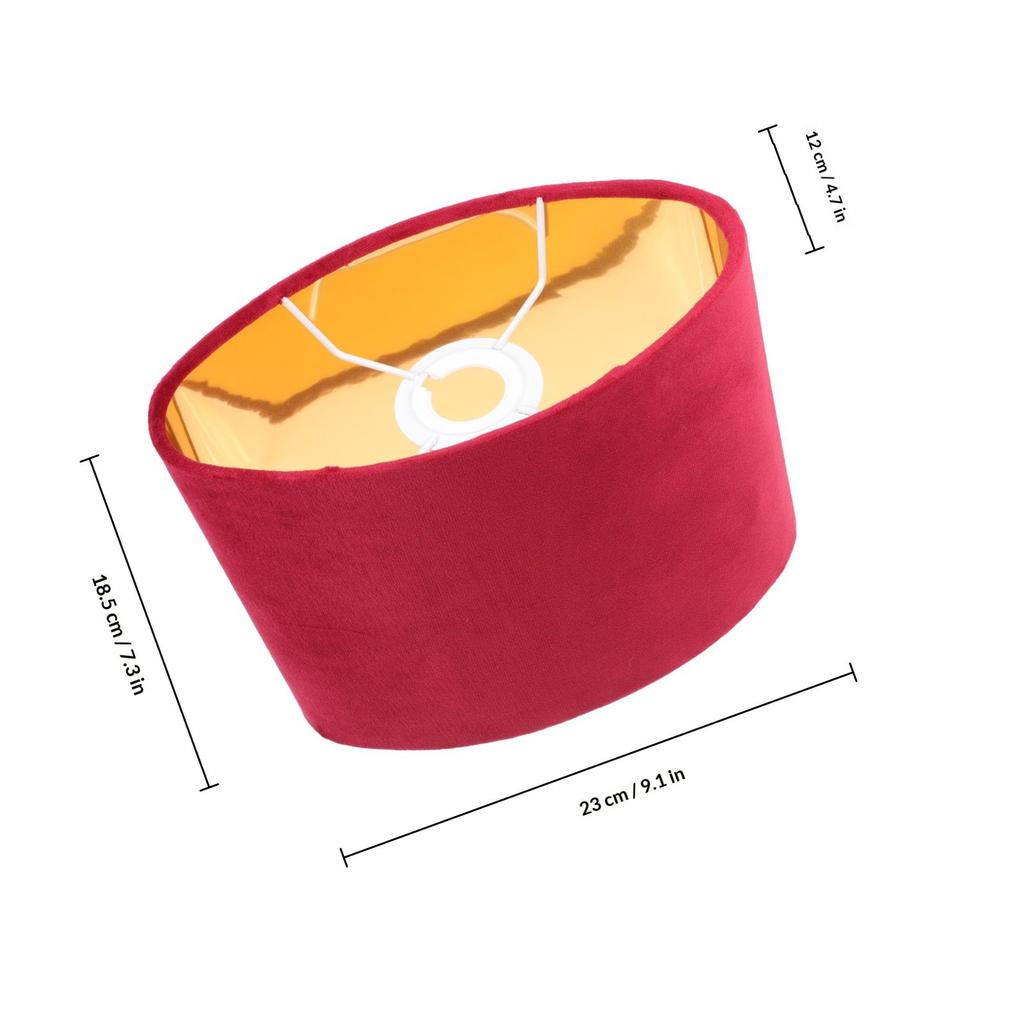 Lamp Shade Oblong Oval Lmapsahdes Single Black Lampshade Small Table Light Shades for Rustic Decor