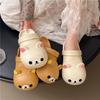 Saboti Dama Rilakkuma Urs Sandale Convertibile cu Design Drăguț 3D pentru Purtare Casual de Vară