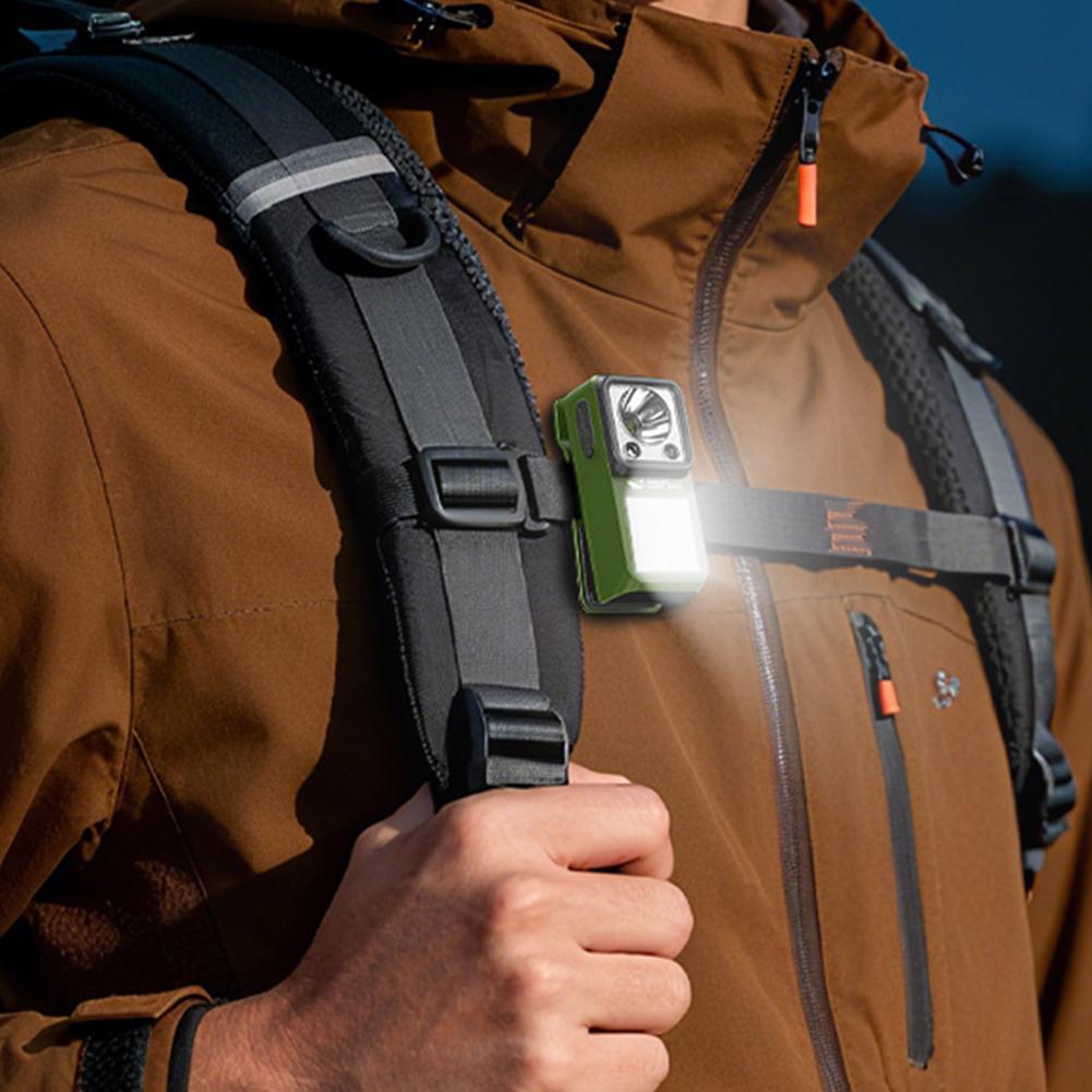 LED Magnetic Clamp Flashlight Rechargeable Ultra-Long-Lasting Outdoor Camping Hiking Light Clip-on Emergency Work Lamp